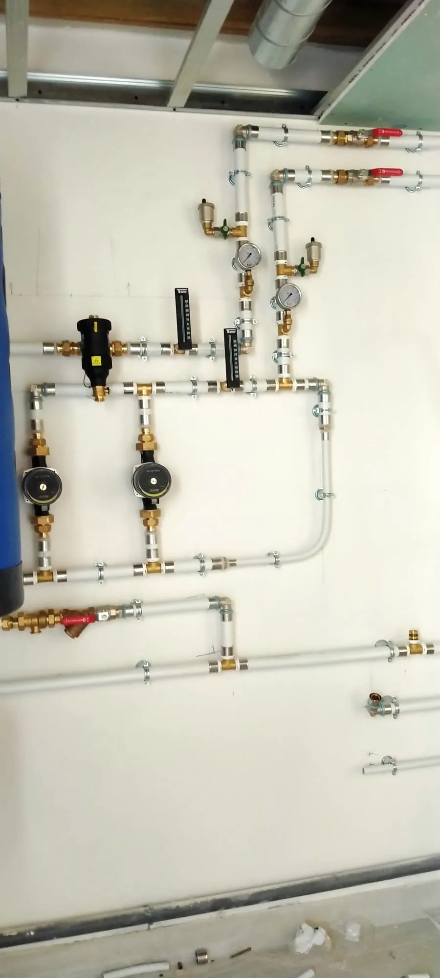 Réseau hydraulique de chauffage installé par THERAVEA